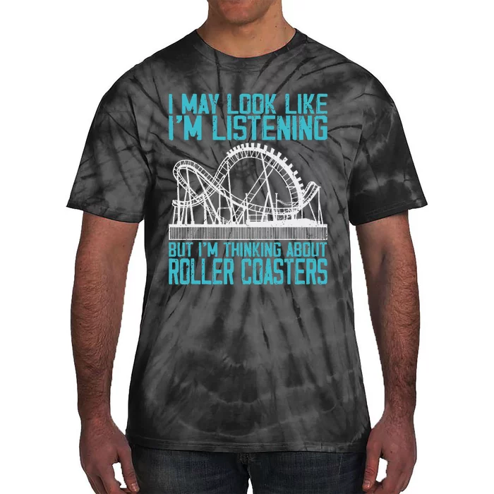 Amusement Park Riding Lover Funny Roller Coasters Rider Tie-Dye T-Shirt