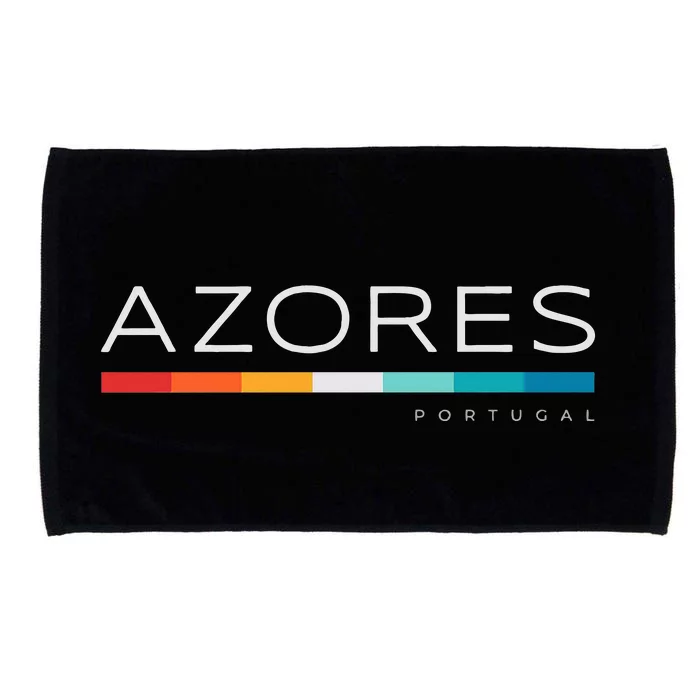 Azores Portugal Retro Design Microfiber Hand Towel