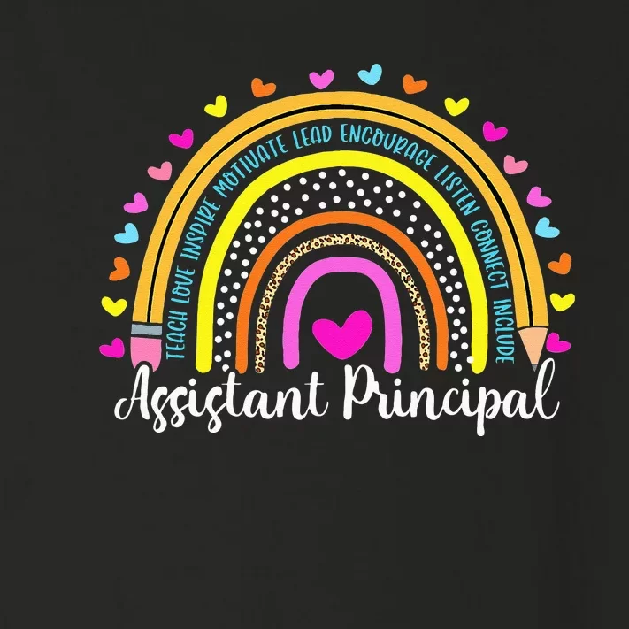 Assistant Principal Rainbow Ill Be There For You School Toddler Long Sleeve Shirt