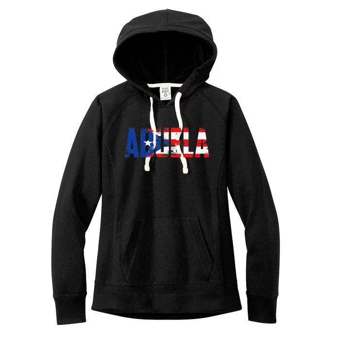 Abuela Puerto Rico Flag Pride Mothers Day Puerto Rican Women's Fleece Hoodie