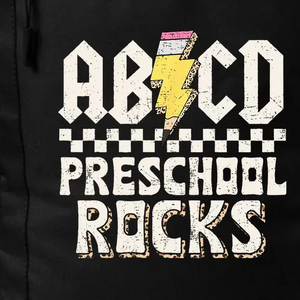 ABCD Preschool Rocks Back To School PreK Teacher Daily Commute Backpack