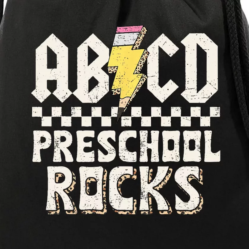 ABCD Preschool Rocks Back To School PreK Teacher Drawstring Bag