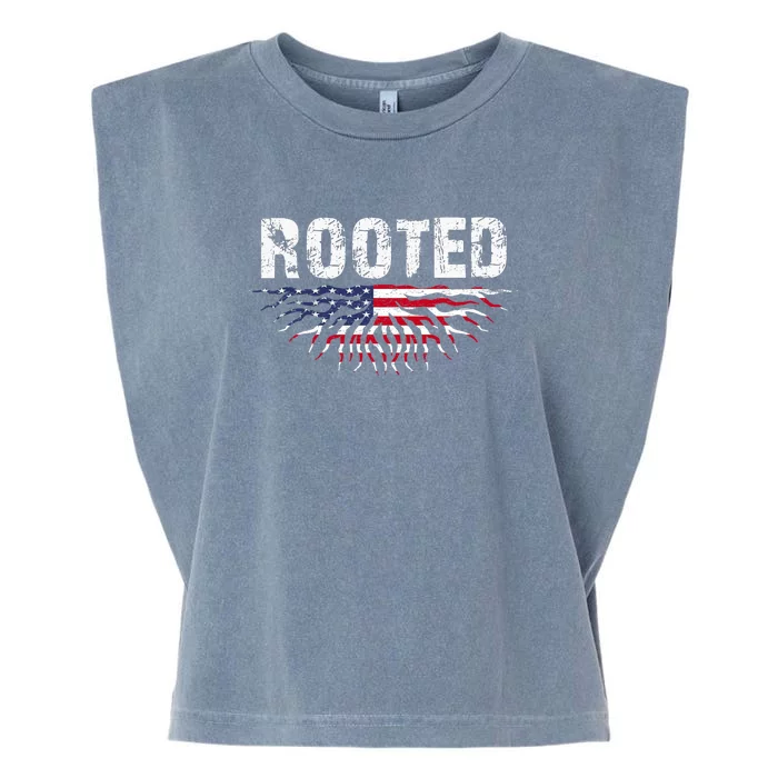 American Pride | Rooted Garment-Dyed Women's Muscle Tee