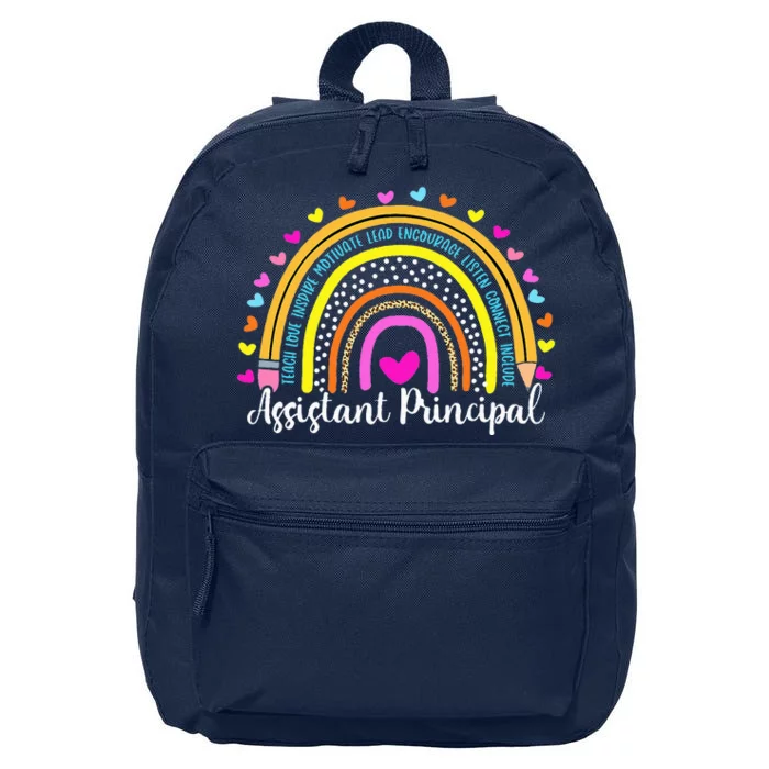 Assistant Principal Rainbow Ill Be There For You School 16 in Basic Backpack