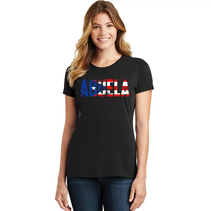 Abuela Puerto Rico Flag Pride Mothers Day Puerto Rican Women Women's T-Shirt