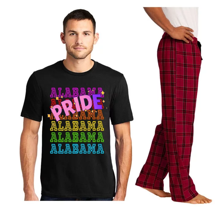 Alabama Pride Rainbow Lgbtq Pride Support Pajama Set