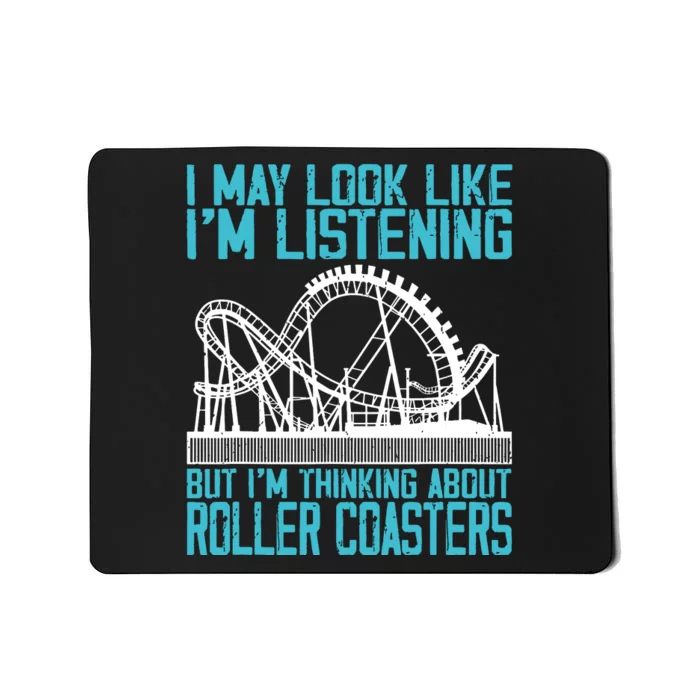 Amusement Park Riding Lover Funny Roller Coasters Rider Mousepad