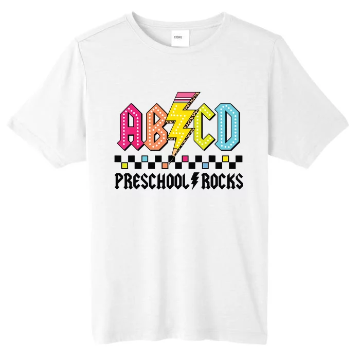 Abcd Preschool Rocks Pencil Lightning Teachers Rock Boy ChromaSoft Performance T-Shirt