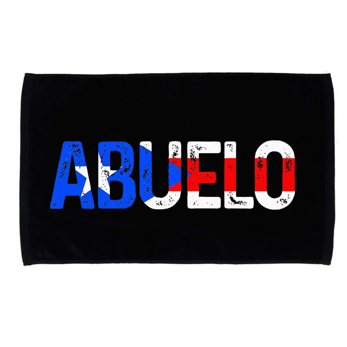 Abuelo Puerto Rico Flag Puerto Rican Pride Father's Day Gift Microfiber Hand Towel