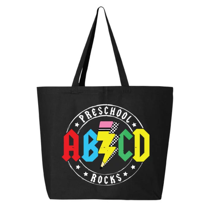 Abcd Preschool Rocks 1st Day Prek Teacher Back To School 25L Jumbo Tote