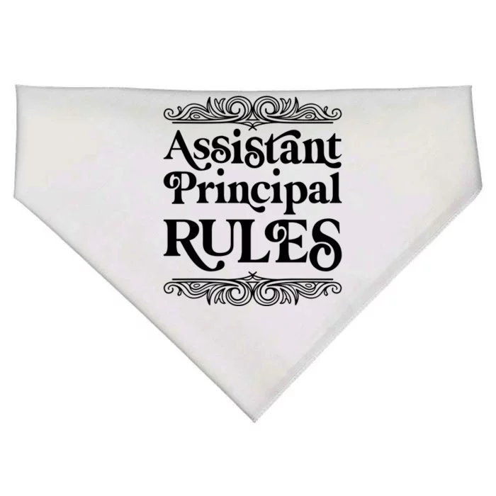 Assistant Principal Rules For Assistant Principals Gift USA-Made Doggie Bandana