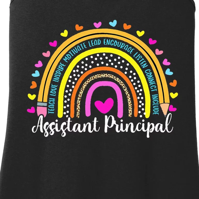 Assistant Principal Rainbow Ill Be There For You School Ladies Essential Tank