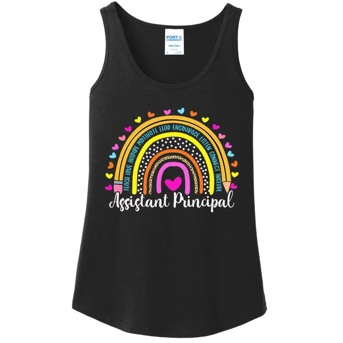 Assistant Principal Rainbow Ill Be There For You School Ladies Essential Tank