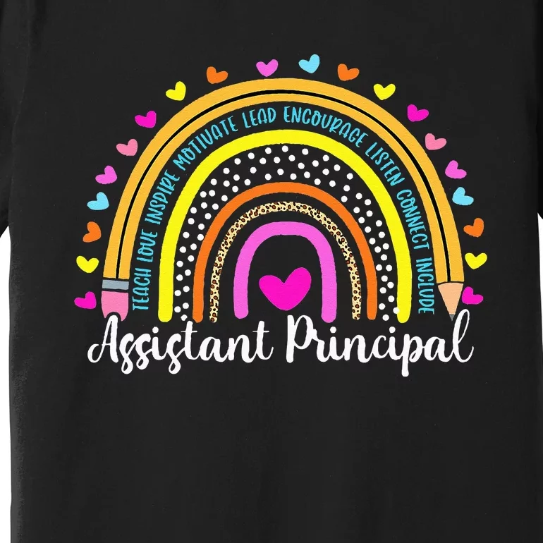 Assistant Principal Rainbow Ill Be There For You School Premium T-Shirt