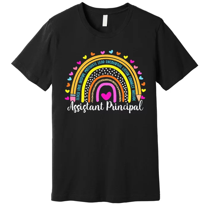 Assistant Principal Rainbow Ill Be There For You School Premium T-Shirt