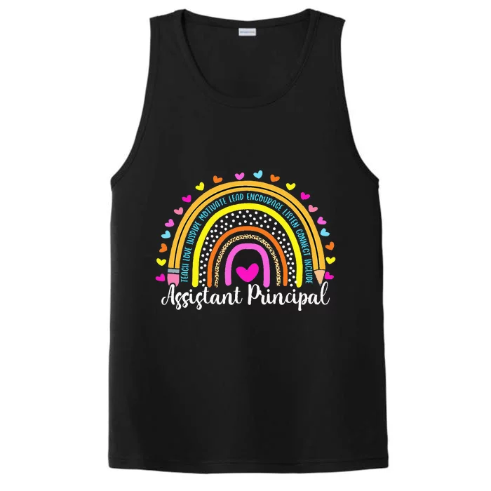 Assistant Principal Rainbow Ill Be There For You School Performance Tank