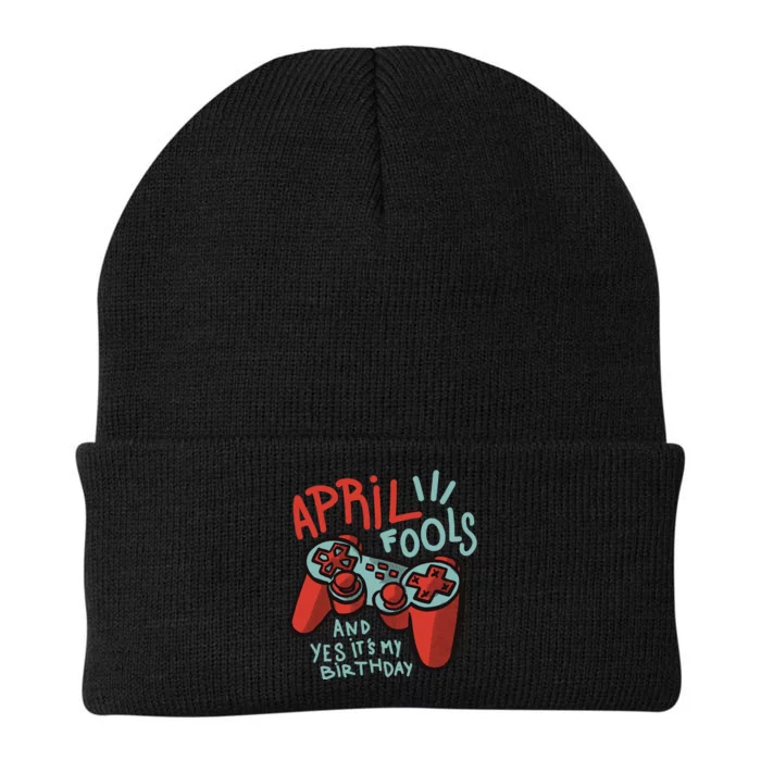 April Fools And Yes It's My Birthday Knit Cap Winter Beanie