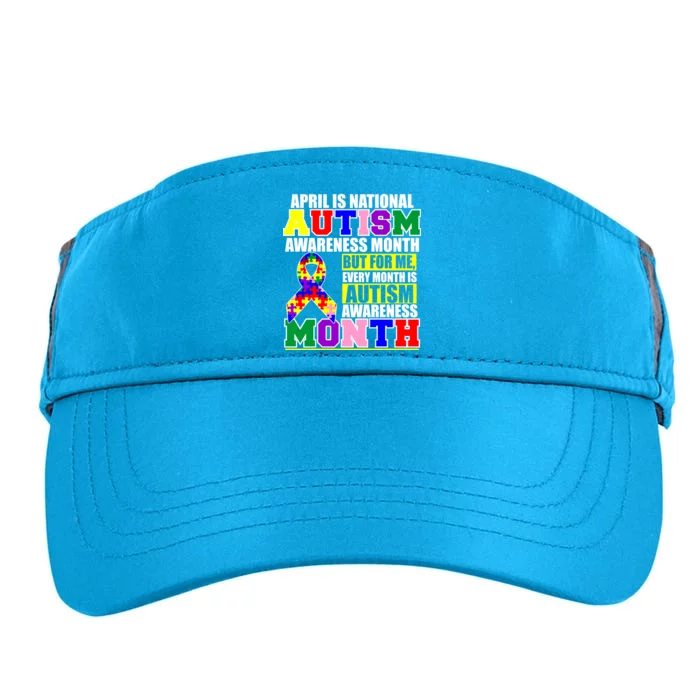 April is Autism Awareness Month For Me Every Month is AUTISM Awareness Adult Drive Performance Visor