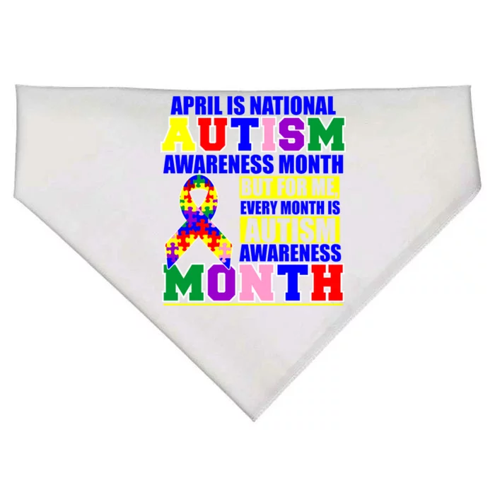 April is Autism Awareness Month For Me Every Month is AUTISM Awareness USA-Made Doggie Bandana