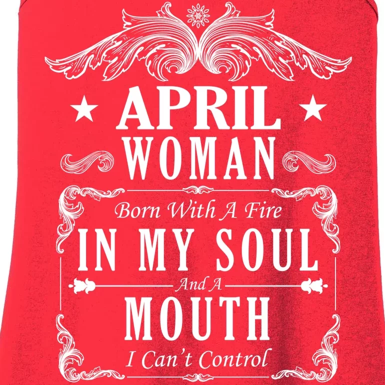 April Woman Funny Birthday Ladies Essential Tank