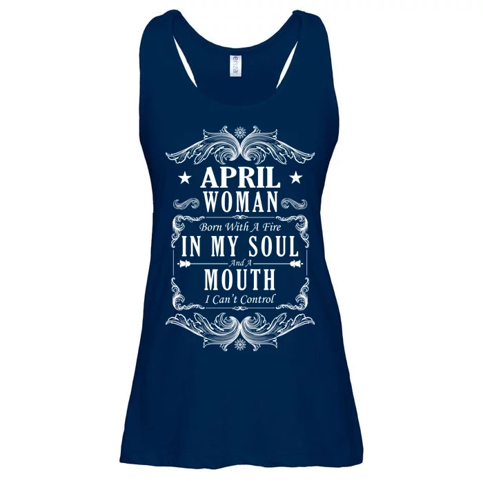 April Woman Funny Birthday Ladies Essential Flowy Tank