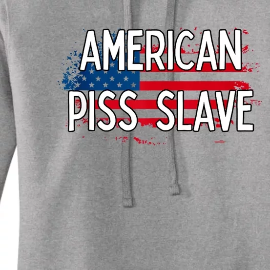 American Piss Slave Sexy Usa Flag Women's Pullover Hoodie