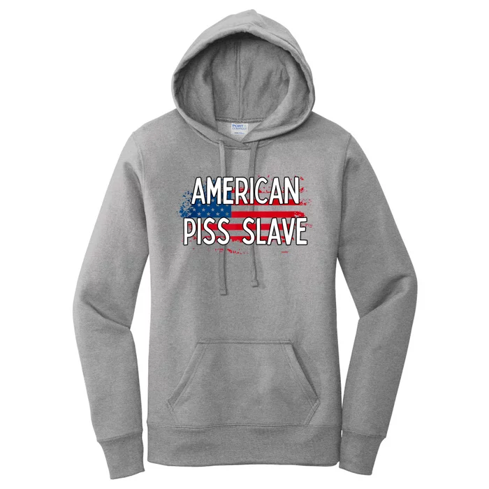 American Piss Slave Sexy Usa Flag Women's Pullover Hoodie