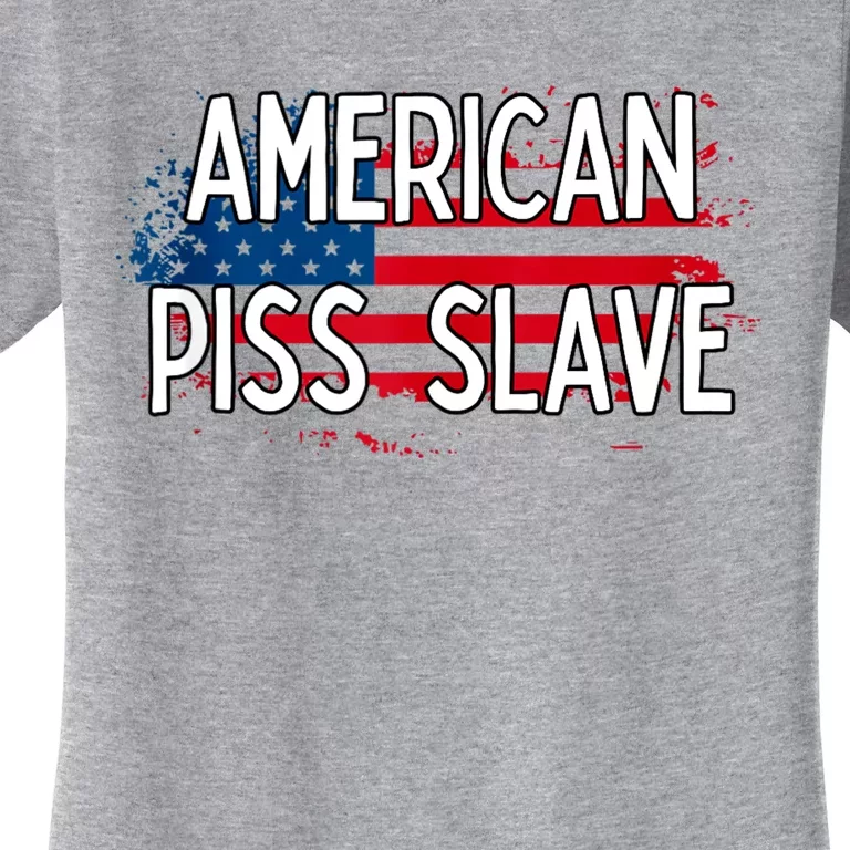 American Piss Slave Sexy Usa Flag Women's T-Shirt