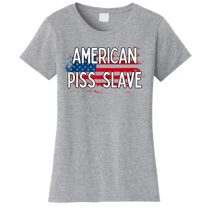 American Piss Slave Sexy Usa Flag Women's T-Shirt