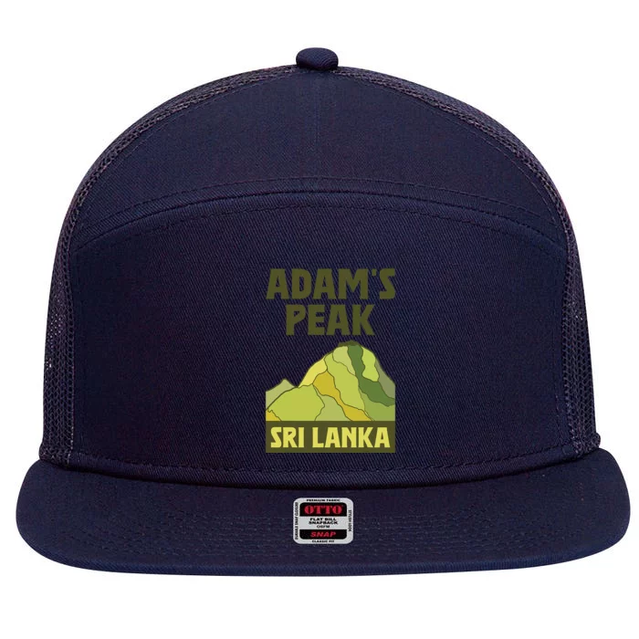 AdamS Peak Sri Lanka 7 Panel Mesh Trucker Snapback Hat