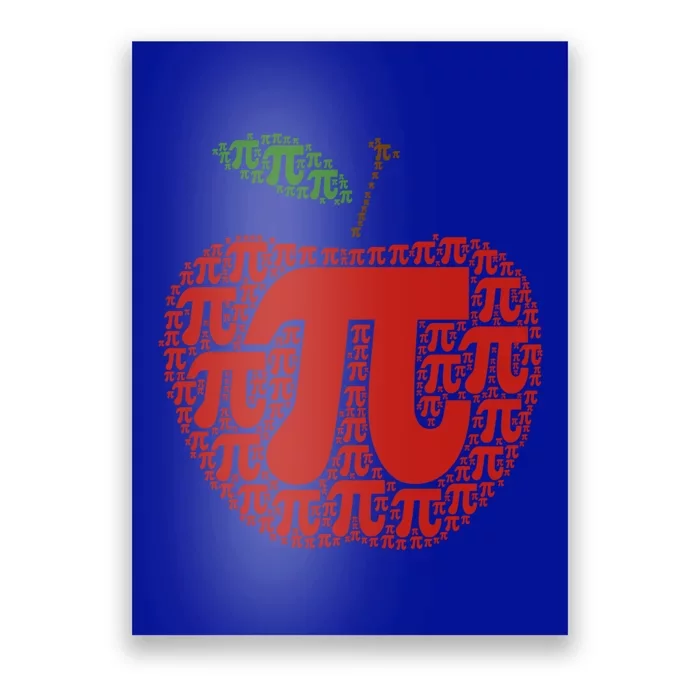 Apple Pi Symbol Pi Day 3/14 Teacher Math Nerd Geek Word Art Meaningful Gift Poster