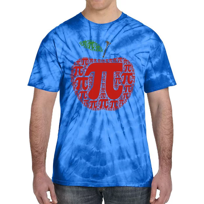 Apple Pi Symbol Pi Day 3/14 Teacher Math Nerd Geek Word Art Meaningful Gift Tie-Dye T-Shirt