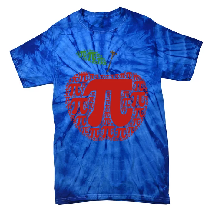 Apple Pi Symbol Pi Day 3/14 Teacher Math Nerd Geek Word Art Meaningful Gift Tie-Dye T-Shirt