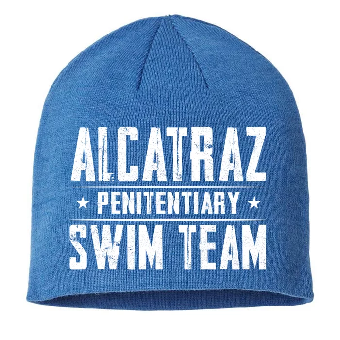 Alcatraz Penitentiary Swim Team Gift 8 1/2in Sustainable Knit Beanie