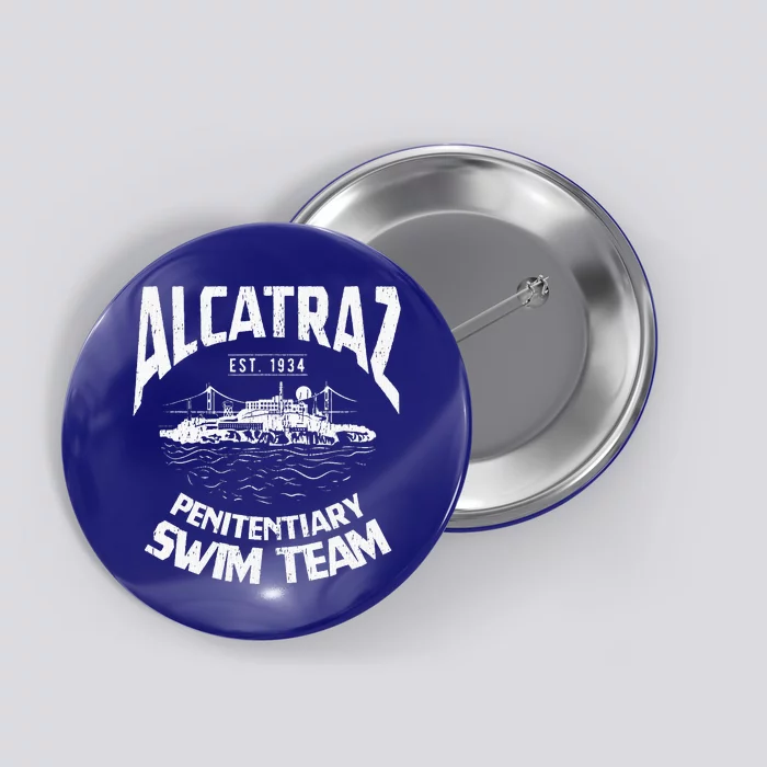 Alcatraz Penitentiary Swim Team Button