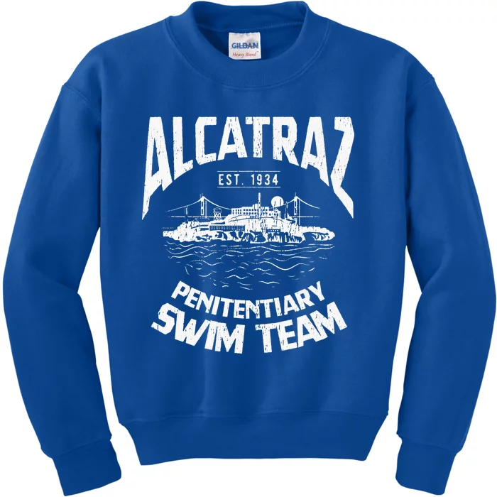 Alcatraz Penitentiary Swim Team Kids Sweatshirt