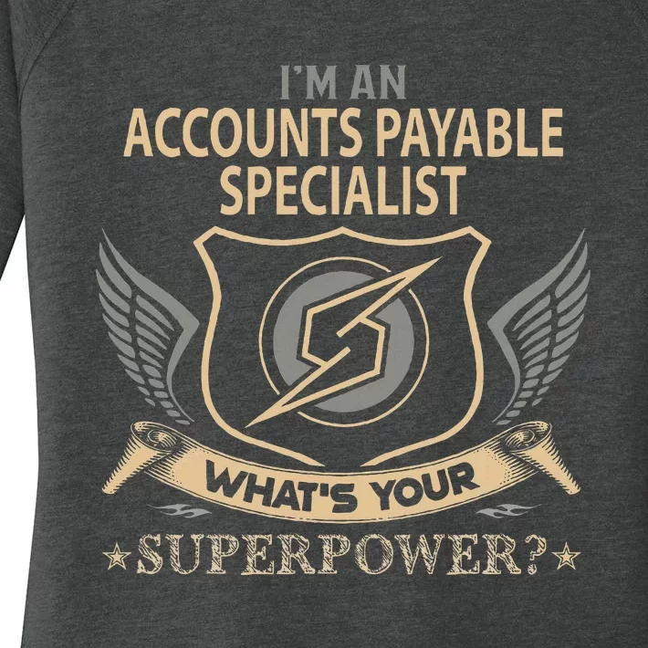 Accounts Payable Specialist Job Women's Perfect Tri Tunic Long Sleeve Shirt