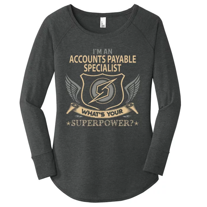 Accounts Payable Specialist Job Women's Perfect Tri Tunic Long Sleeve Shirt