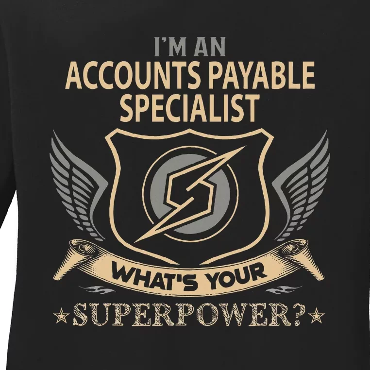 Accounts Payable Specialist Job Ladies Long Sleeve Shirt