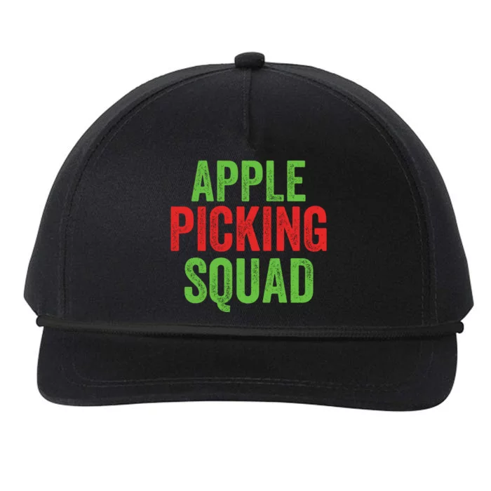 Apple Picking Squad Fall Family Outfit Autumn Fall Apple Lover Apple Picking Snapback Five-Panel Rope Hat