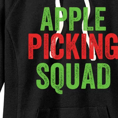 Apple Picking Squad Fall Family Outfit Autumn Fall Apple Lover Apple Picking Women's Fleece Hoodie