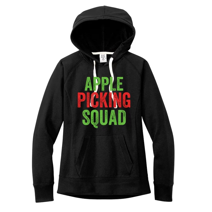 Apple Picking Squad Fall Family Outfit Autumn Fall Apple Lover Apple Picking Women's Fleece Hoodie