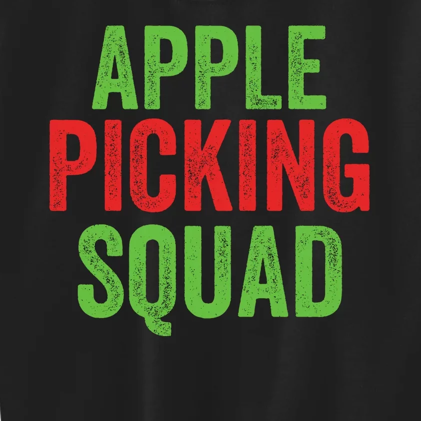 Apple Picking Squad Fall Family Outfit Autumn Fall Apple Lover Apple Picking Kids Sweatshirt