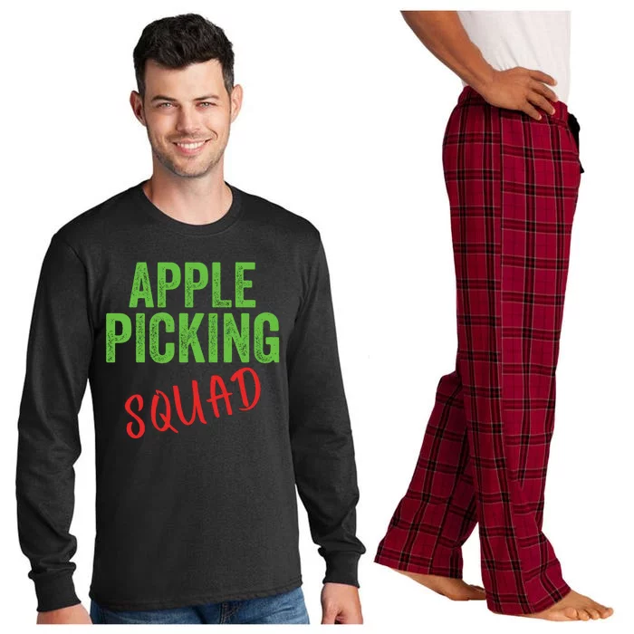 Apple Picking Squad Fall Family Outfit Autumn Fall Apple Picking Apple Lover Long Sleeve Pajama Set