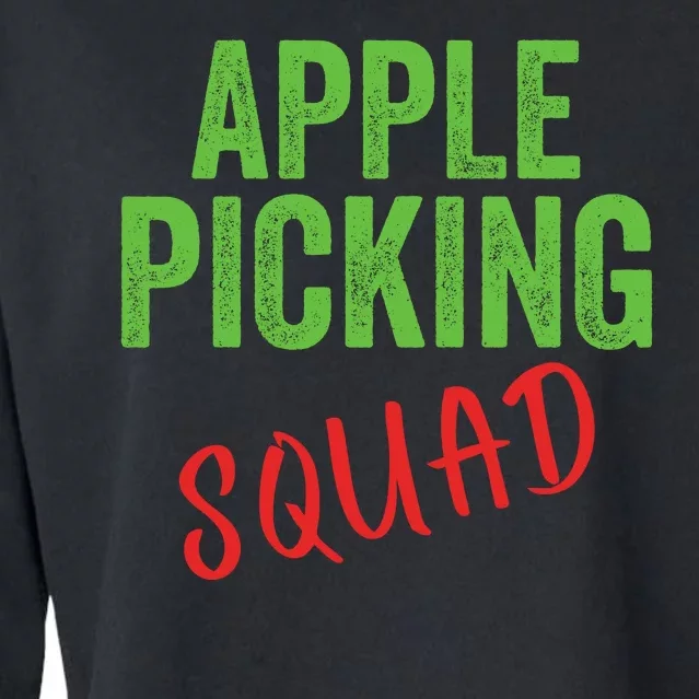 Apple Picking Squad Fall Family Outfit Autumn Fall Apple Picking Apple Lover Cropped Pullover Crew