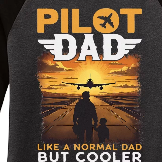 Airplane Pilot S Funny Saying Pilot Dad Women's Tri-Blend 3/4-Sleeve Raglan Shirt