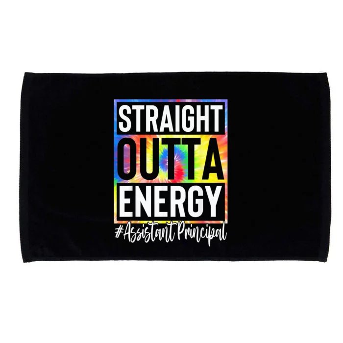 Assistant Principal Straight Outta Energy Tie Dye Microfiber Hand Towel