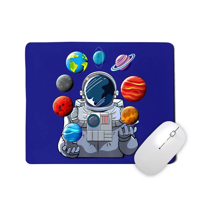 Astronaut Planets Space Moon Galaxy Stars Spaceship Cute Gift Mousepad