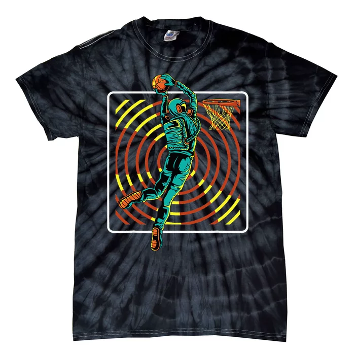 Astronaut Playing Shot Creator Tie-Dye T-Shirt