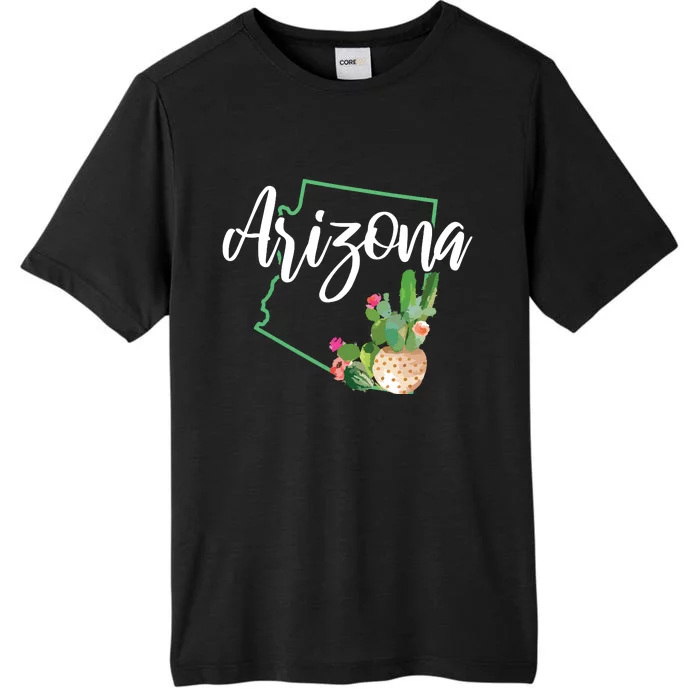 Arizona Pride State Map Cactus Vintage Arizona ChromaSoft Performance T-Shirt